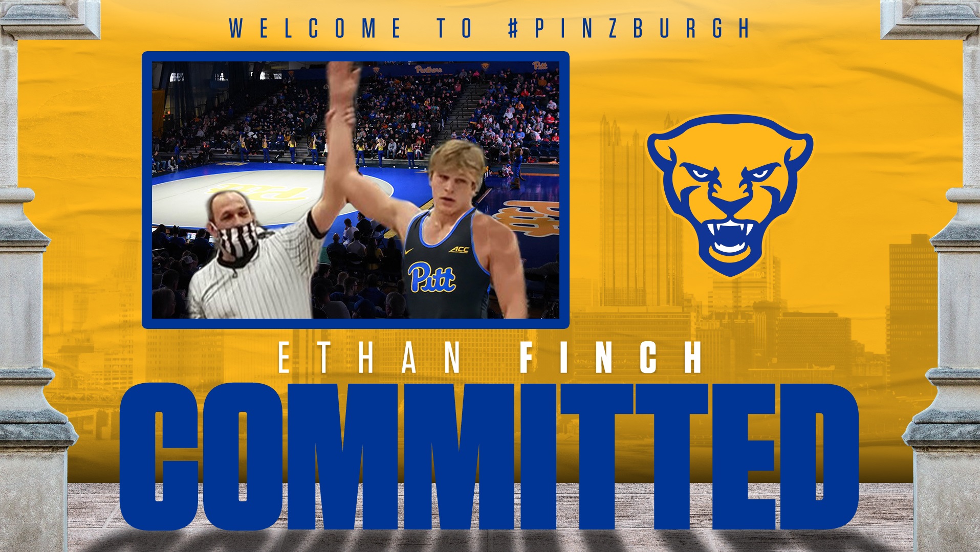 Pitt Wrestling Signs Five Future Panthers from Class of 2021 Ethan Finch NLI