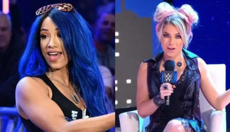 The backstage heat between Sasha Banks and Alexa Bliss appears to be over