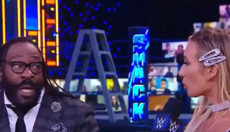 Booker T comments on his tense interaction with Carmella on WWE Talking Smack