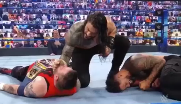 Roman Reigns attacked Jey Uso on WWE Friday Night SmackDown