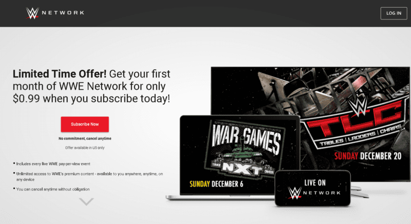 WWE sends out special offer to WWE Network subscribers