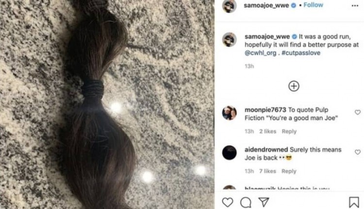 Samoa Joe cuts his hair, donates it to charity
