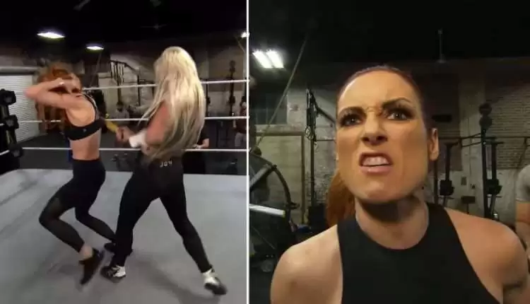 WWE posts video of Liv Morgan attacking Becky Lynch while training