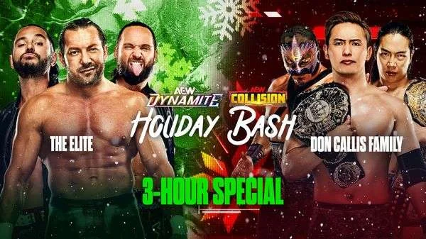 Watch AEW Dynamite Collision Holiday Bash 2025 12/17/25 Full Show Online Free